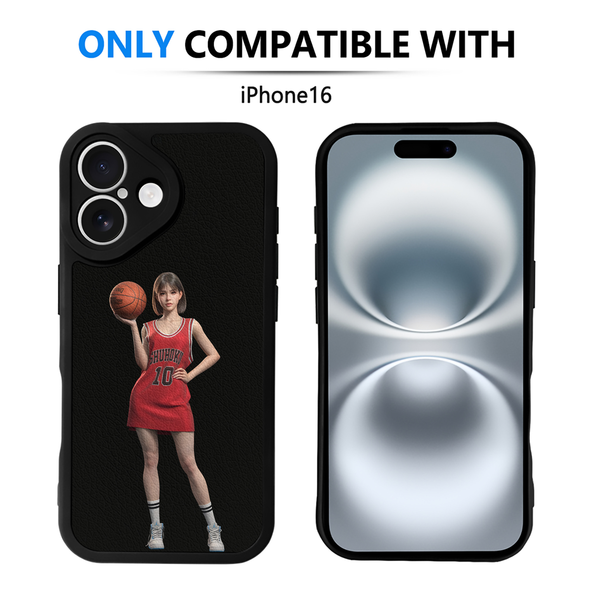 （画像用） SLAM DUNK／スラムダンク 【iPhone 16シリーズ対応】シリコンスマホケース（レザー調） 材質：シリコン
